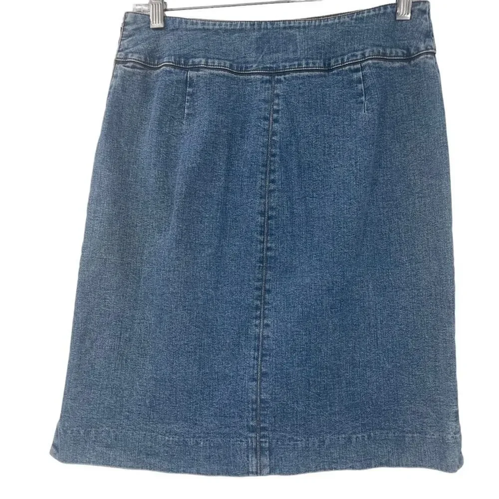 Vintage Ralph Lauren Jeans Denim Pencil Skirt Size 4